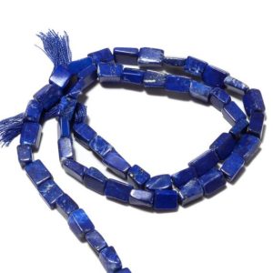 Shop Lapis Lazuli Bead Shapes! Lapis Lazuli Beads, Lapis Rectangle Beads, Natural Lapis Beads, 6mm Beads, 13 Inch Strand, SKU-SS88 | Natural genuine other-shape Lapis Lazuli beads for beading and jewelry making.  #jewelry #beads #beadedjewelry #diyjewelry #jewelrymaking #beadstore #beading #affiliate #ad