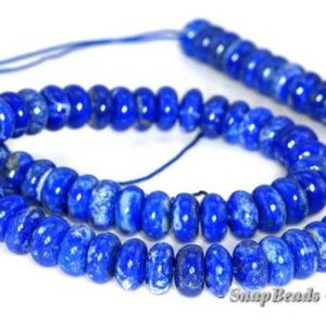 Shop Lapis Lazuli Rondelle Beads! 10x5mm Azura Lapis Lazuli Gemstone AA Blue Rondelle 10x5mm Loose Beads 7.5 inch Half Strand (90144638-258) | Natural genuine rondelle Lapis Lazuli beads for beading and jewelry making.  #jewelry #beads #beadedjewelry #diyjewelry #jewelrymaking #beadstore #beading #affiliate #ad