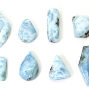 Shop Larimar Chip & Nugget Beads! Natural Dominican Larimar Cabochon Chips Rock Stone Gemstone Variety Shape Beads for Ring Necklace Pendant Jewelry Making – PGL61 | Natural genuine chip Larimar beads for beading and jewelry making.  #jewelry #beads #beadedjewelry #diyjewelry #jewelrymaking #beadstore #beading #affiliate #ad