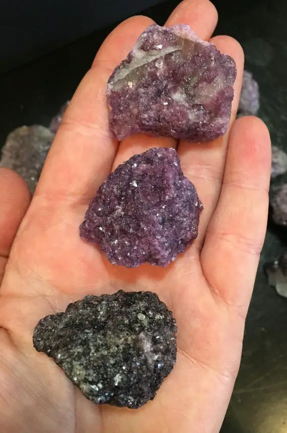 Raw Lepidolite Stone - Lilac Lepidolite Crystal - Raw Lepidolite Healing Crystals And Stones - Healing Crystal Gemstone -  Chakra Balancing