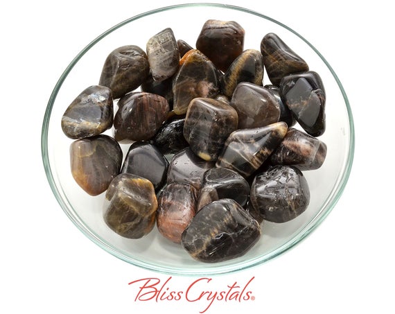 1 Black Moonstone Tumbled Stone Aka Northosite, You Pick Size Healing Crystal And Stone Magic #mt55