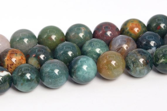 6mm Multicolor Moss Agate Beads Grade Aaa Genuine Natural Gemstone Round Loose Beads 15" / 7.5"bulk Lot Options (108721)