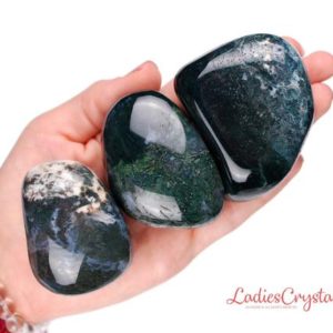 Shop Tumbled Moss Agate Crystals & Pocket Stones! Huge Moss Agate Tumbled Stone, Huge Moss Agate Tumbled Stones, Giant Moss Agate Tumbled Stones, Giant Huge Moss Agate Tumbled Stones, Gift | Natural genuine stones & crystals in various shapes & sizes. Buy raw cut, tumbled, or polished gemstones for making jewelry or crystal healing energy vibration raising reiki stones. #crystals #gemstones #crystalhealing #crystalsandgemstones #energyhealing #affiliate #ad