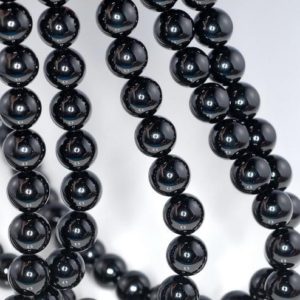 6mm Noir Black Onyx Gemstone AAA Black Round Loose Beads 15.5 inch Full Strand (90164879-6) | Natural genuine beads Gemstone beads for beading and jewelry making.  #jewelry #beads #beadedjewelry #diyjewelry #jewelrymaking #beadstore #beading #affiliate #ad