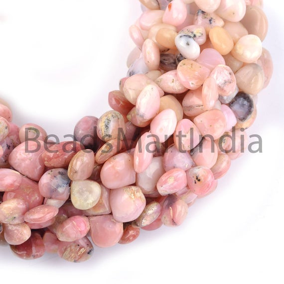 9-12 Mm Pink Opal Plain Heart Beads,pink Opal Heart Beads,natural Pink Opal Beads,pink Opal Extra Fine Plain Beads, Pink Opal Smooth Beads