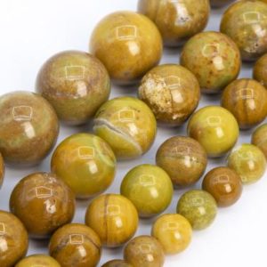 Shop Opal Round Beads! Yellow Green Opal Beads Genuine Natural Grade AAA Gemstone Round Loose Beads 6MM 8MM 10MM 12MM  Bulk Lot Options | Natural genuine round Opal beads for beading and jewelry making.  #jewelry #beads #beadedjewelry #diyjewelry #jewelrymaking #beadstore #beading #affiliate #ad