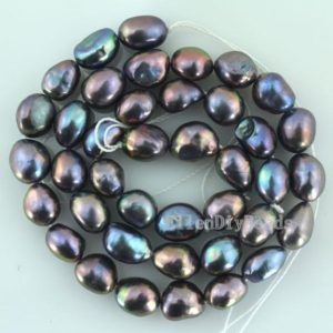 8-9mm Nugget  Pearl Beads,Black Baroque Freshwater Pearl Beads,Loose pearl for Jewelry Making,Wedding pearls, Wholesale pearls-36pcs–BP019 | Natural genuine chip Pearl beads for beading and jewelry making.  #jewelry #beads #beadedjewelry #diyjewelry #jewelrymaking #beadstore #beading #affiliate #ad