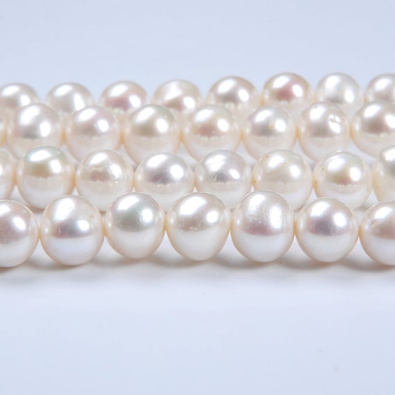 Aaa9~10mm Round Bright White Clear Freshwater Pearl,genuine Freshwater Pearl,high Luster Pearl,good Quality Freshwater Pearl Beads,ts855