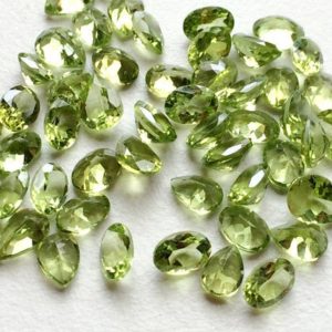 Shop Peridot Faceted Beads! 4x6mm-6x8mm Peridot Cut Stone, Mix Shape Oval & Pear Faceted Peridot Cut Stones, Peridot Gemstones For Jewelry (4Pcs To 8Pcs Options) – PGP8 | Natural genuine faceted Peridot beads for beading and jewelry making.  #jewelry #beads #beadedjewelry #diyjewelry #jewelrymaking #beadstore #beading #affiliate #ad