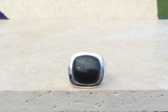 Pietersite Men’s Silver Ring, Large Stone Mens Ring, Gift For Boyfriend, Husband Gift Idea