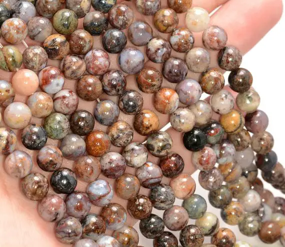 6mm Genuine Pietersite Gemstone Grade A Round Beads 16 Inch Full Strand Bulk Lot 1,2,6,12 And 50(80009891-a186)