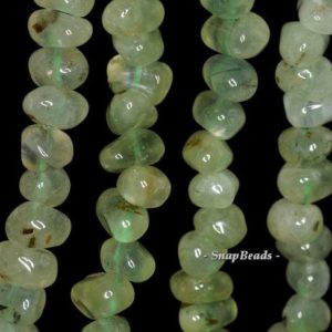 Shop Prehnite Chip & Nugget Beads! 11x7mm Prehnite Gemstone Pebble Nugget Loose Beads 7 inch half Strand (90144114-B24-542) | Natural genuine chip Prehnite beads for beading and jewelry making.  #jewelry #beads #beadedjewelry #diyjewelry #jewelrymaking #beadstore #beading #affiliate #ad