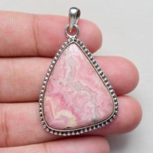 Shop Rhodochrosite Pendants! FREE CHAIN – Rhodochrosite pendant, silver pendant, gemstone pendant, jewelry pendants, sterling 925 silver #P73 | Natural genuine Rhodochrosite pendants. Buy crystal jewelry, handmade handcrafted artisan jewelry for women.  Unique handmade gift ideas. #jewelry #beadedpendants #beadedjewelry #gift #shopping #handmadejewelry #fashion #style #product #pendants #affiliate #ad