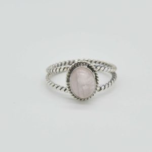 Natural Rose Quartz Ring, 925 Silver Rings, 7×9 mm Oval Rose Quartz Ring, Gemstone Ring, Women Rings, Rose Quartz Ring, Pink Stone Ring | Natural genuine Array jewelry. Buy crystal jewelry, handmade handcrafted artisan jewelry for women.  Unique handmade gift ideas. #jewelry #beadedjewelry #beadedjewelry #gift #shopping #handmadejewelry #fashion #style #product #jewelry #affiliate #ad