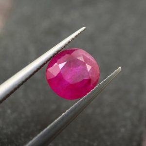 Shop Ruby Shapes! Cushion cut Ruby loose gemstone 1.11ct Natural Burmese stone 6.3×5.9mm | Natural genuine stones & crystals in various shapes & sizes. Buy raw cut, tumbled, or polished gemstones for making jewelry or crystal healing energy vibration raising reiki stones. #crystals #gemstones #crystalhealing #crystalsandgemstones #energyhealing #affiliate #ad