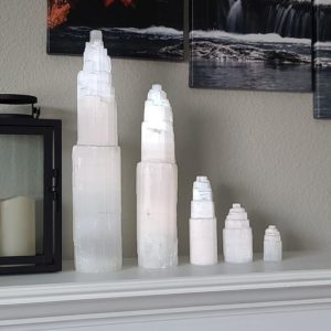Rough Selenite Tower, Small to Large Raw Crystal Point Wand Obelisk for Decor or Crystal Grids | Natural genuine stones & crystals in various shapes & sizes. Buy raw cut, tumbled, or polished gemstones for making jewelry or crystal healing energy vibration raising reiki stones. #crystals #gemstones #crystalhealing #crystalsandgemstones #energyhealing #affiliate #ad