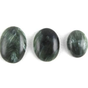 Shop Seraphinite Stones & Crystals! 3 Pcs Seraphinite Cabochon Gemstone,Natural Seraphinite,Oval Seraphinite Loose Cabochon,Smooth,11×14.5-14x19mm Approx,Seraphinite Jewelry | Natural genuine stones & crystals in various shapes & sizes. Buy raw cut, tumbled, or polished gemstones for making jewelry or crystal healing energy vibration raising reiki stones. #crystals #gemstones #crystalhealing #crystalsandgemstones #energyhealing #affiliate #ad