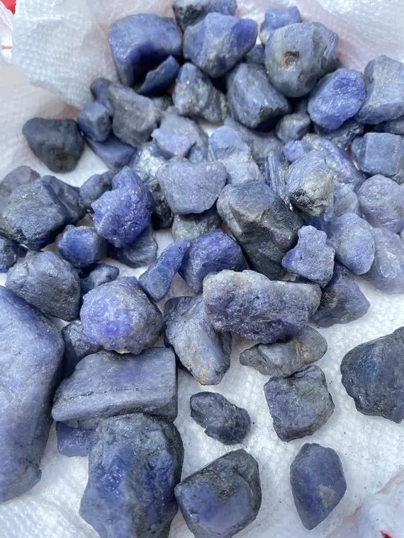 Raw Tanzanite (1-130 Grams) - Raw Tanzanite Crystal - Premium Grade Rough Tanzanite - Natural Tanzanite Healing Crystals - High Quality!