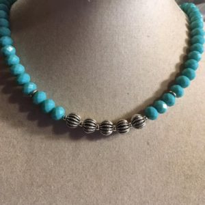 Shop Turquoise Necklaces! Turquoise Necklace – Crystal Jewelry – Sterling Silver Jewellery – Beaded – Fashion | Natural genuine Turquoise necklaces. Buy crystal jewelry, handmade handcrafted artisan jewelry for women.  Unique handmade gift ideas. #jewelry #beadednecklaces #beadedjewelry #gift #shopping #handmadejewelry #fashion #style #product #necklaces #affiliate #ad