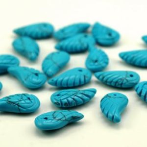15X8MM  Turquoise Gemstone Carved Angel Wing Beads BULK LOT 2,6,12,24,48 (90187164-001) | Natural genuine other-shape Gemstone beads for beading and jewelry making.  #jewelry #beads #beadedjewelry #diyjewelry #jewelrymaking #beadstore #beading #affiliate #ad