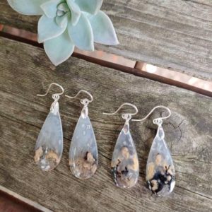 Shop Agate Earrings! Dendritic agate earrings. Dendrite earrings. Silver agate earrings | Natural genuine Agate earrings. Buy crystal jewelry, handmade handcrafted artisan jewelry for women.  Unique handmade gift ideas. #jewelry #beadedearrings #beadedjewelry #gift #shopping #handmadejewelry #fashion #style #product #earrings #affiliate #ad