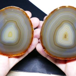 Shop Raw & Rough Agate Stones! Pair of Natural Agate Geode Halves – Complete Geode – Whole Solid Crystal Geodes | Natural genuine stones & crystals in various shapes & sizes. Buy raw cut, tumbled, or polished gemstones for making jewelry or crystal healing energy vibration raising reiki stones. #crystals #gemstones #crystalhealing #crystalsandgemstones #energyhealing #affiliate #ad