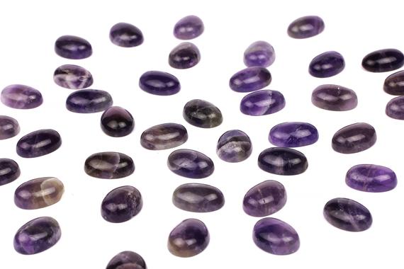 Clearance Sale - February Birthstone Cabochon,amethyst Cabochon,purple Cabochon,gemstone Cabochons,oval Cabochon - Aa Quality