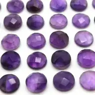 50pcs Natural Amethyst Flat Back Cabochons Oval for Jewelry Making 18x13mm