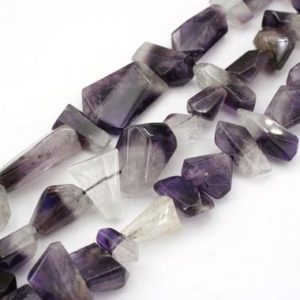 Shop Amethyst Bead Shapes! Bio Amethyst unshaped beads (ETB01335) | Natural genuine other-shape Amethyst beads for beading and jewelry making.  #jewelry #beads #beadedjewelry #diyjewelry #jewelrymaking #beadstore #beading #affiliate #ad