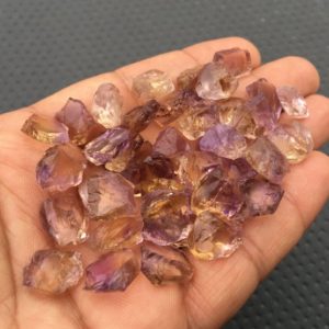 Shop Raw & Rough Ametrine Stones! 25 Piece Untreated Ametrine Size 12-14 MM,Amethyst Citrine mixture,Crystal Healing Stone Rough,Natural Ametrine Raw Multi Color Gemstone | Natural genuine stones & crystals in various shapes & sizes. Buy raw cut, tumbled, or polished gemstones for making jewelry or crystal healing energy vibration raising reiki stones. #crystals #gemstones #crystalhealing #crystalsandgemstones #energyhealing #affiliate #ad