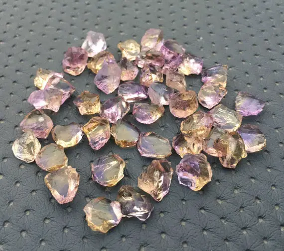 25 Pieces 100% Natural Ametrine Raw Size 8-10 Mm,ametrine Loose Rock Stone, Ametrine Loose Crystal, Multi Color Rough Ametrine Gemstone Raw