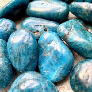 Blue Apatite Tumbled Stones | Natural genuine stones & crystals in various shapes & sizes. Buy raw cut, tumbled, or polished gemstones for making jewelry or crystal healing energy vibration raising reiki stones. #crystals #gemstones #crystalhealing #crystalsandgemstones #energyhealing #affiliate #ad