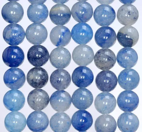 4mm Blue Aventurine Gemstone Blue Round Loose Beads 15 Inch Full Strand (80005841-m27)