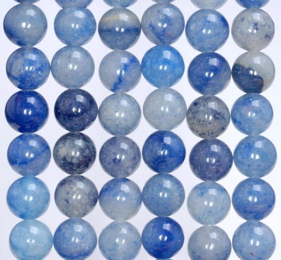6mm Blue Aventurine Gemstone Blue Round Loose Beads 15 Inch Full Strand (80005842-m27)