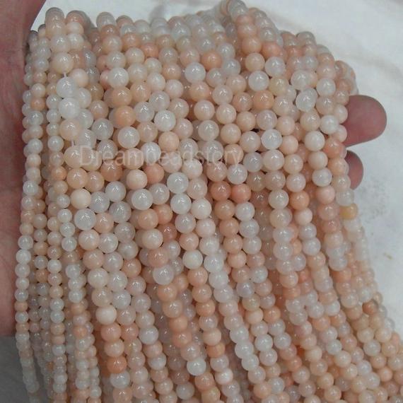 Natural Pink Aventurine Beads, Round 4 6 8 10mm Pink Gemstone Beads For Jewelry Making
