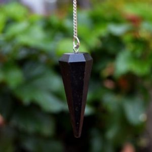Black Tourmaline Pendulum – Dowsing Faceted Crystal Pendulum – Divination and Balancing Chakra | Natural genuine stones & crystals in various shapes & sizes. Buy raw cut, tumbled, or polished gemstones for making jewelry or crystal healing energy vibration raising reiki stones. #crystals #gemstones #crystalhealing #crystalsandgemstones #energyhealing #affiliate #ad