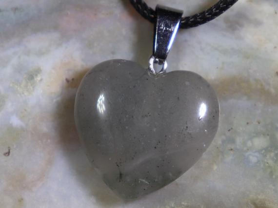 Small Bloodstone Heart, Healing Stone Necklace With Positive Healing Energy !