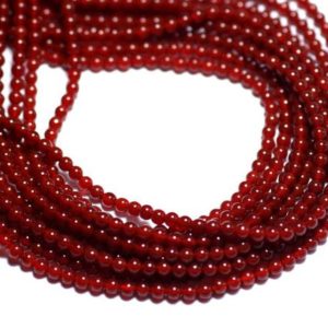 Shop Carnelian Bead Shapes! 40pc – Stone Beads – Carnelian Balls 2mm – 8741140007673 | Natural genuine other-shape Carnelian beads for beading and jewelry making.  #jewelry #beads #beadedjewelry #diyjewelry #jewelrymaking #beadstore #beading #affiliate #ad