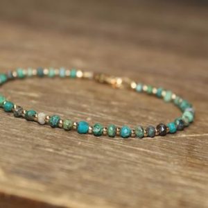 Shop Chrysocolla Jewelry! Chrysocolla Bracelet, Gold Filled, Rose Gold, Sterling Silver Beads, Beaded, Stacking, Chrysocolla Jewelry, Gemstone Jewelry | Natural genuine Chrysocolla jewelry. Buy crystal jewelry, handmade handcrafted artisan jewelry for women.  Unique handmade gift ideas. #jewelry #beadedjewelry #beadedjewelry #gift #shopping #handmadejewelry #fashion #style #product #jewelry #affiliate #ad