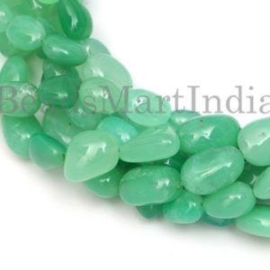 Shop Chrysoprase Chip & Nugget Beads! Chrysoprase Nuggets Shape 9×11-9.50×13 mm Beads, Chrysoprase Plain Nugget Beads, Chrysoprase Smooth Beads, Chrysoprase Beads, Chrysoprase | Natural genuine chip Chrysoprase beads for beading and jewelry making.  #jewelry #beads #beadedjewelry #diyjewelry #jewelrymaking #beadstore #beading #affiliate #ad