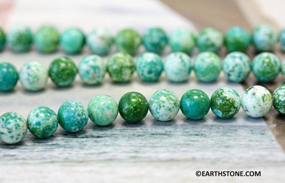 M/ Lemon Chrysoprase 8mm/ 10mm Round Beads 16" Strand Routinely Enhanced Gemstone Beads For Jewelry Making