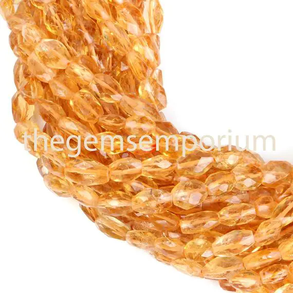 Citrine Faceted Oval Gemstone Beads, Faceted Gemstone Beads, Natural Gemstone Beads, Aa Quality,gemstone For Jewelry Making