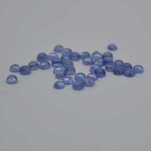 Grade A Natural Tanzanite Semi-precious Gemstone Round Cabochon – 3mm, 4mm sizes | Natural genuine round Tanzanite beads for beading and jewelry making.  #jewelry #beads #beadedjewelry #diyjewelry #jewelrymaking #beadstore #beading #affiliate #ad