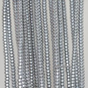 Shop Hematite Rondelle Beads! 3x2mm Silver Hematite Gemstone Silver Rondelle Heishi 3x2mm Loose Beads 16 inch Full Strand (90188979-149A) | Natural genuine rondelle Hematite beads for beading and jewelry making.  #jewelry #beads #beadedjewelry #diyjewelry #jewelrymaking #beadstore #beading #affiliate #ad