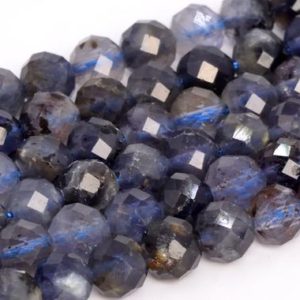 Shop Iolite Faceted Beads! Genuine Natural Deep Color Iolite Loose Beads Grade A Faceted Round Shape 5mm | Natural genuine faceted Iolite beads for beading and jewelry making.  #jewelry #beads #beadedjewelry #diyjewelry #jewelrymaking #beadstore #beading #affiliate #ad