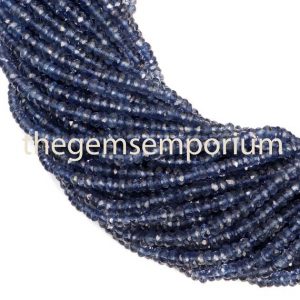 Shop Iolite Faceted Beads! Iolite Faceted Rondelle Shape Beads, Iolite Rondelle Shape Beads,Iolite Faceted Beads ,Iolite wholesale Beads, Iolite Beads, indian cut | Natural genuine faceted Iolite beads for beading and jewelry making.  #jewelry #beads #beadedjewelry #diyjewelry #jewelrymaking #beadstore #beading #affiliate #ad