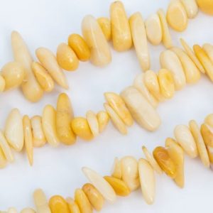 Genuine Natural Yellow Jade Loose Beads Stick Pebble Chip Shape 12-24×3-5mm | Natural genuine chip Jade beads for beading and jewelry making.  #jewelry #beads #beadedjewelry #diyjewelry #jewelrymaking #beadstore #beading #affiliate #ad