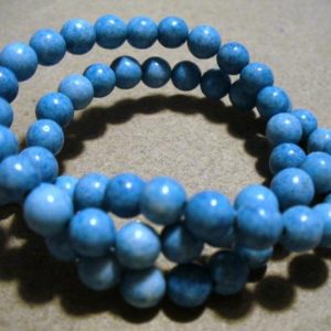 Shop Jasper Bead Shapes! Jasper Beads Gemstone Medium Blue 6MM | Natural genuine other-shape Jasper beads for beading and jewelry making.  #jewelry #beads #beadedjewelry #diyjewelry #jewelrymaking #beadstore #beading #affiliate #ad