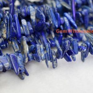 Shop Lapis Lazuli Chip & Nugget Beads! 15.5" Lapis lazuli tooth chips 15~20mm, high quality blue color gemstone long chips, DIY beads,Lapis lazuli  spike | Natural genuine chip Lapis Lazuli beads for beading and jewelry making.  #jewelry #beads #beadedjewelry #diyjewelry #jewelrymaking #beadstore #beading #affiliate #ad