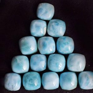Blue Larimar Calibrated Cabochon Gemstone Natural 3X3 MM To 25X25 MM Cushion Shape Polished Loose Gemstones Lot For Earring Jewelry Making | Natural genuine stones & crystals in various shapes & sizes. Buy raw cut, tumbled, or polished gemstones for making jewelry or crystal healing energy vibration raising reiki stones. #crystals #gemstones #crystalhealing #crystalsandgemstones #energyhealing #affiliate #ad